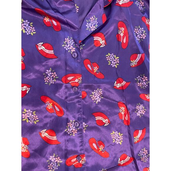 Vintage Satin Weave Pajama Set Size Medium - Picture 6 of 6